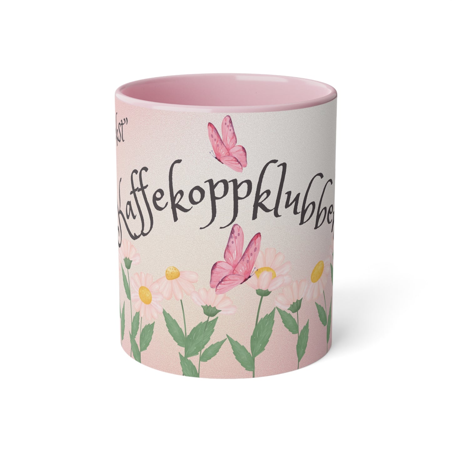 Sommerfugl 2 - Kaffekoppklubben med ditt navn/tekst
