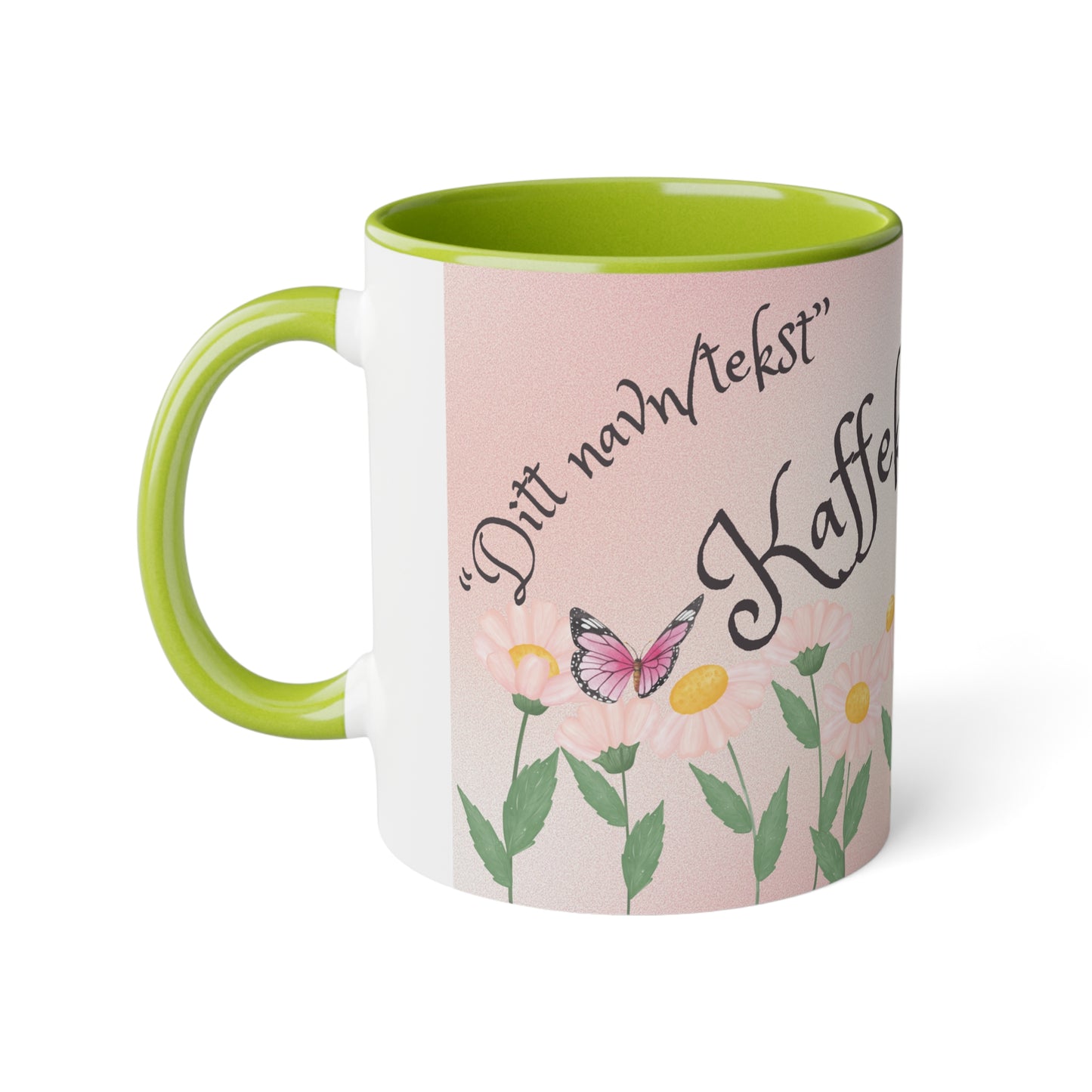 Sommerfugl 2 - Kaffekoppklubben med ditt navn/tekst