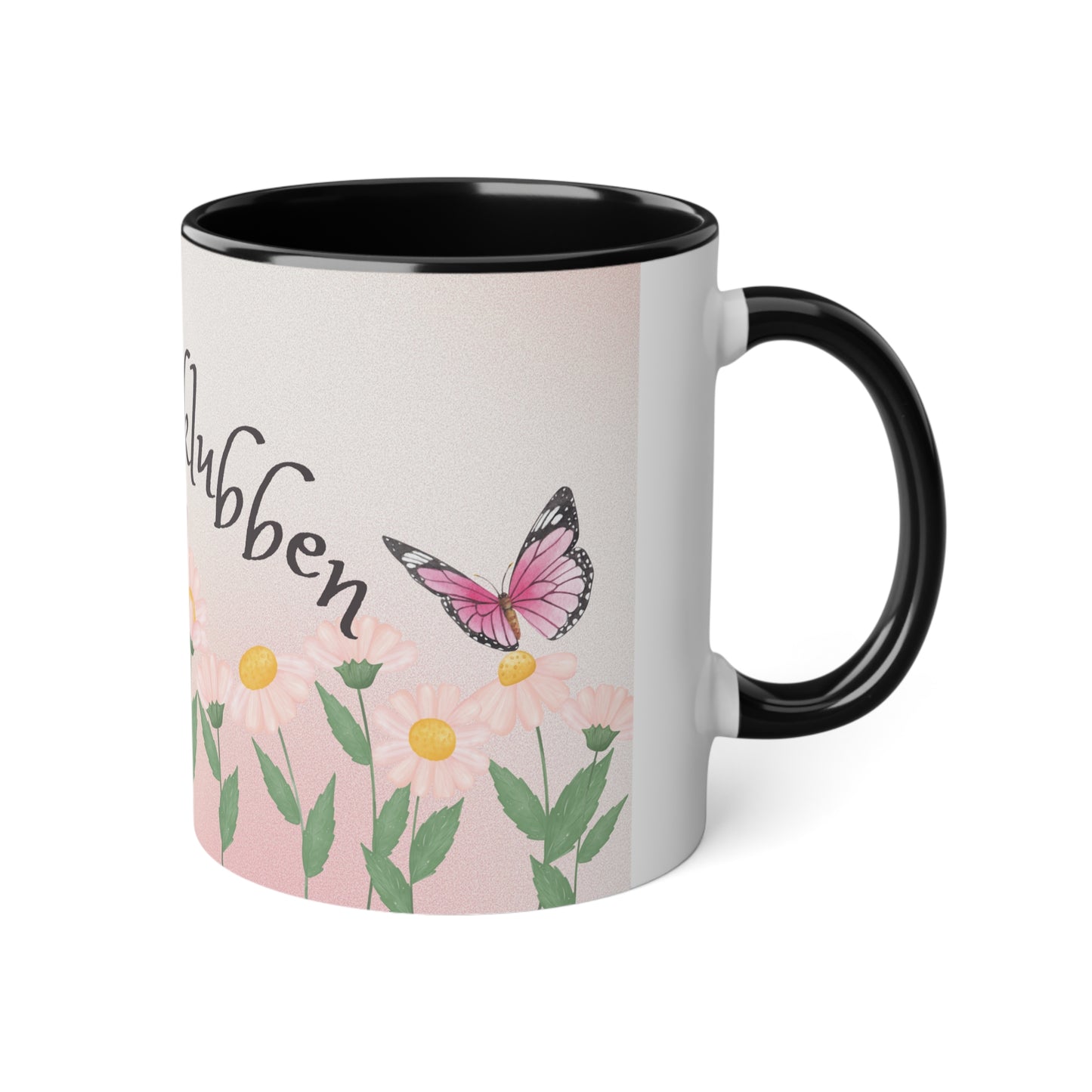 Sommerfugl 2 - Kaffekoppklubben med ditt navn/tekst