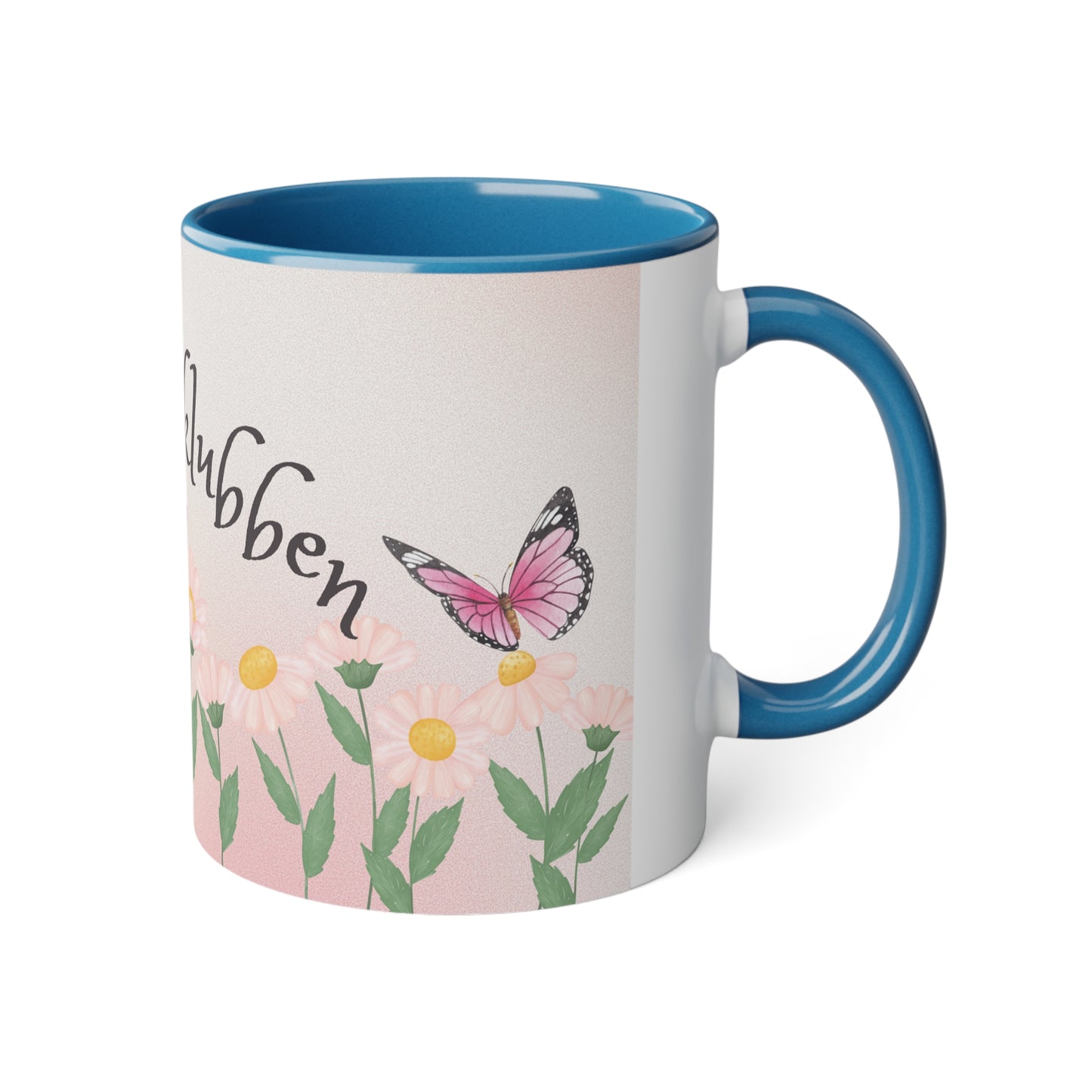 Sommerfugl 2 - Kaffekoppklubben med ditt navn/tekst