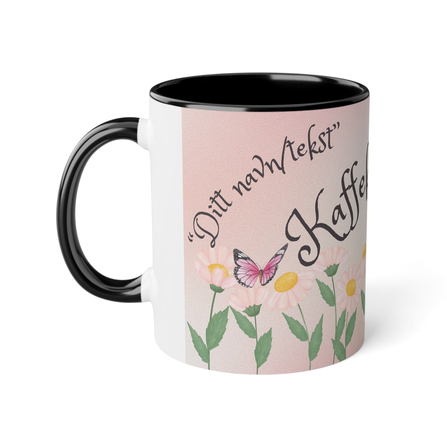 Sommerfugl 2 - Kaffekoppklubben med ditt navn/tekst