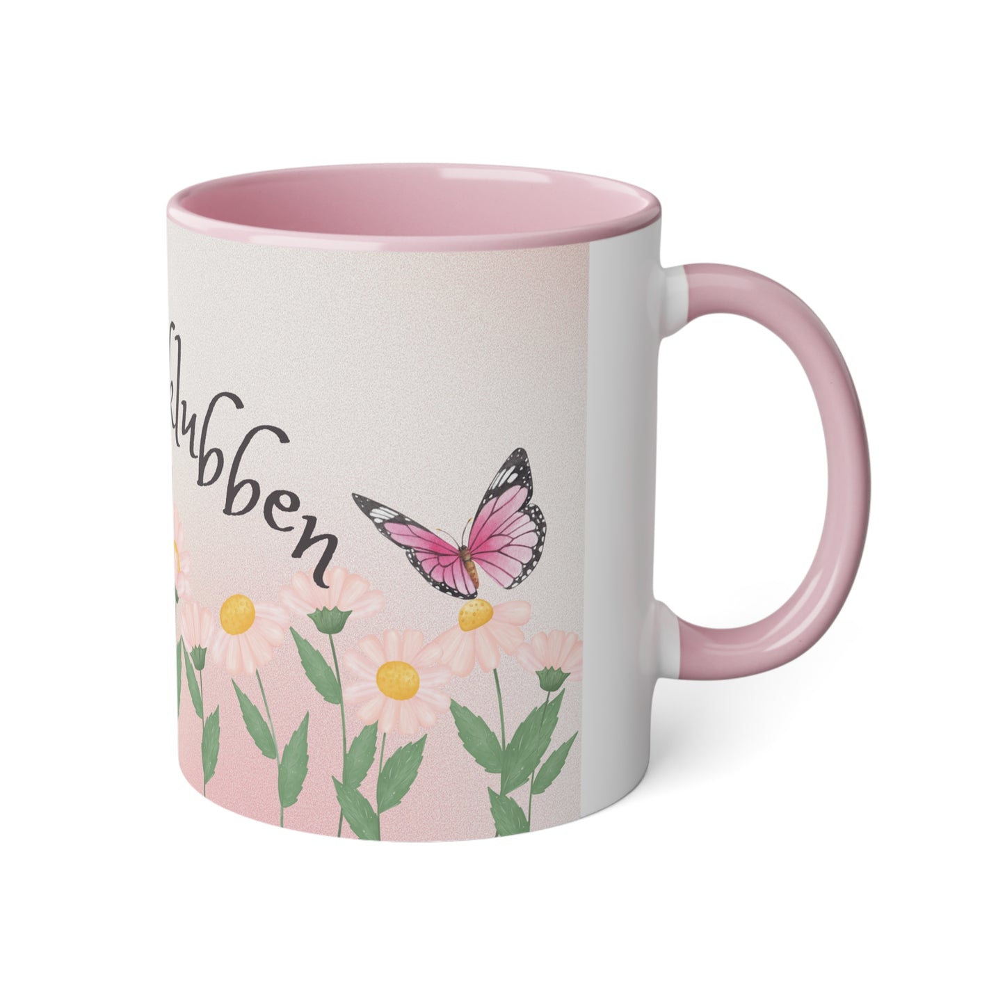 Sommerfugl 2 - Kaffekoppklubben med ditt navn/tekst