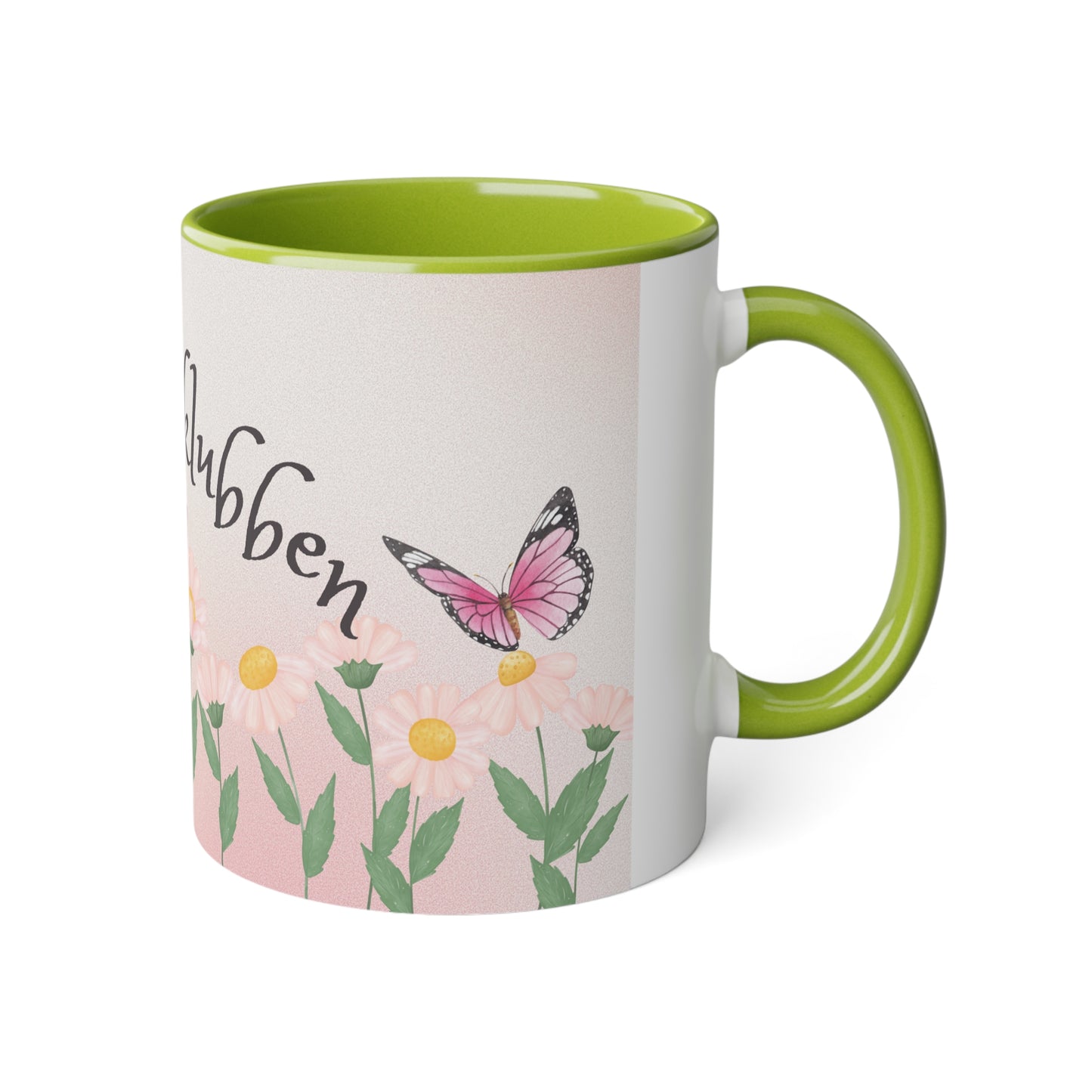 Sommerfugl 2 - Kaffekoppklubben med ditt navn/tekst