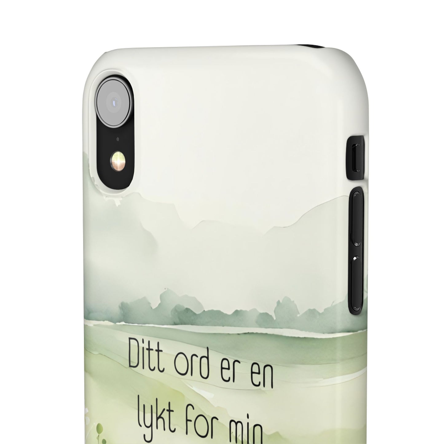 Ditt ord er en lykt for min fot og et lys for min sti. - Salme 119,105 - Mobiledeksel