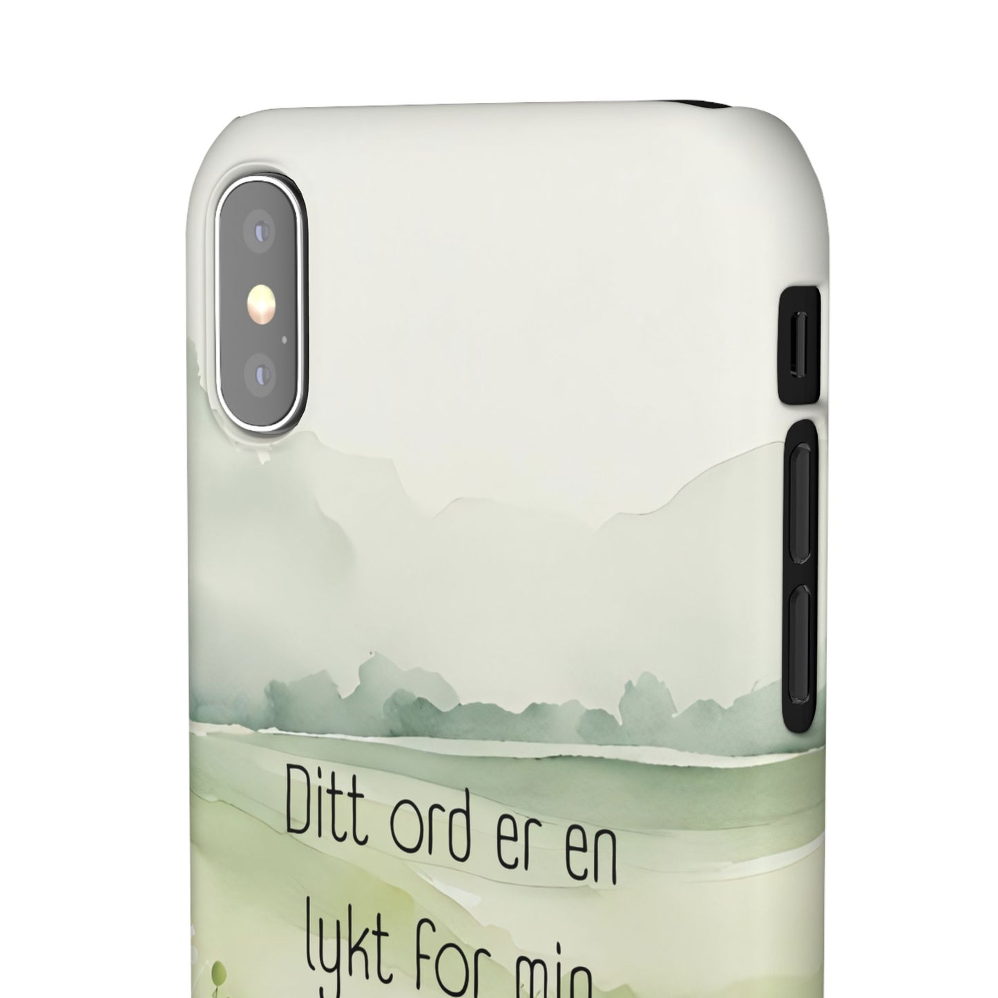 Ditt ord er en lykt for min fot og et lys for min sti. - Salme 119,105 - Mobiledeksel