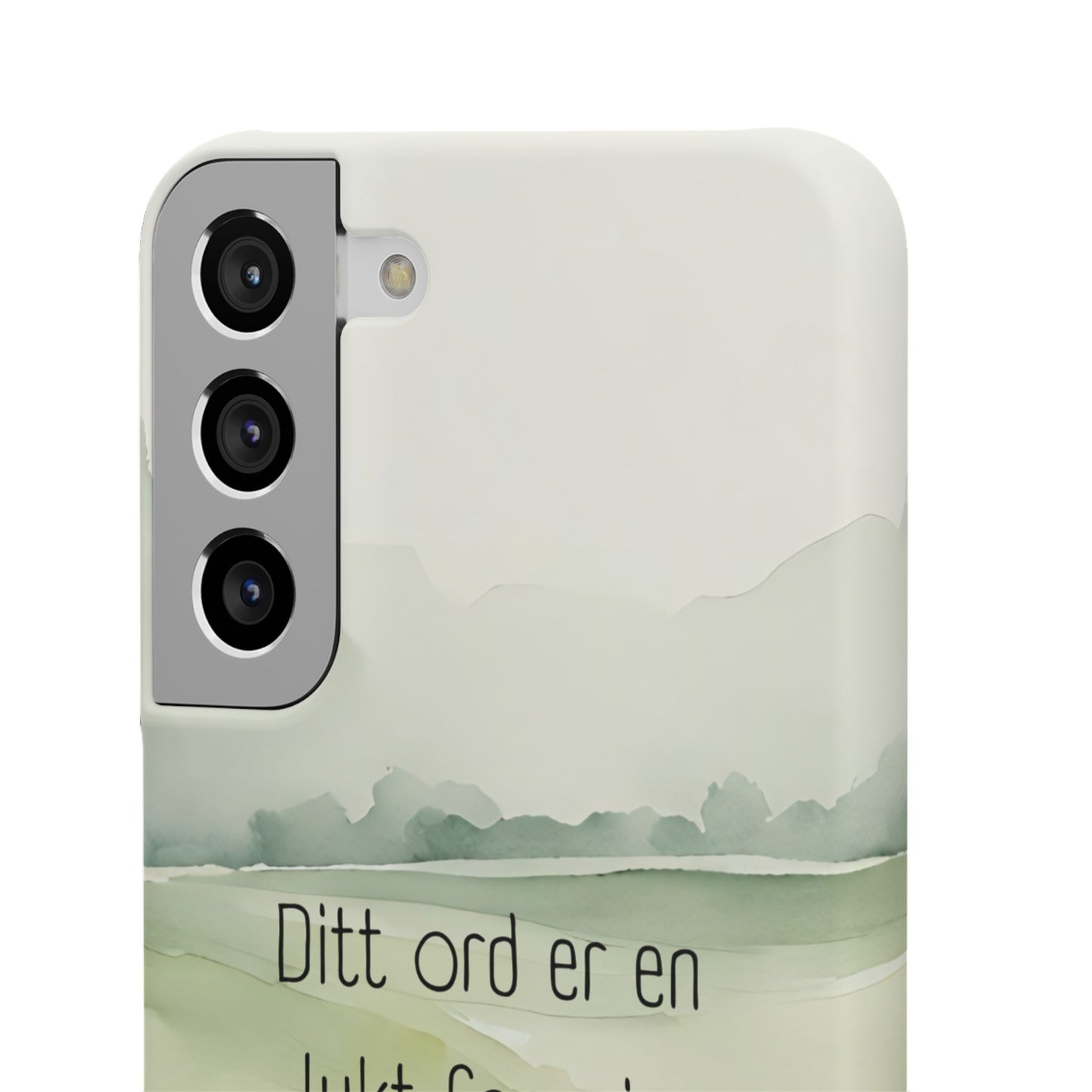 Ditt ord er en lykt for min fot og et lys for min sti. - Salme 119,105 - Mobiledeksel